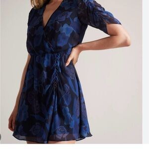 Ted Baker London Blue Floral Mini Dress